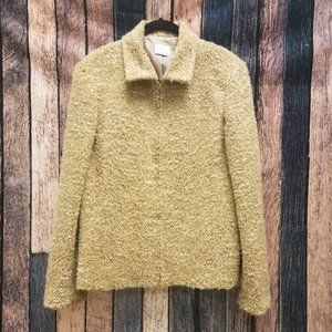 Textured Loop Tweed Tan Blazer